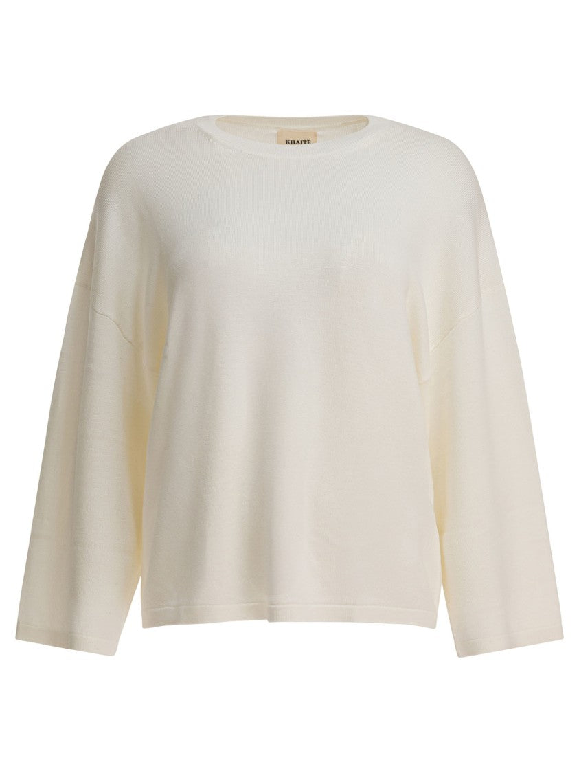 Khaite Relaxed-Fit Flared Silhouette Merino Wool Sweater