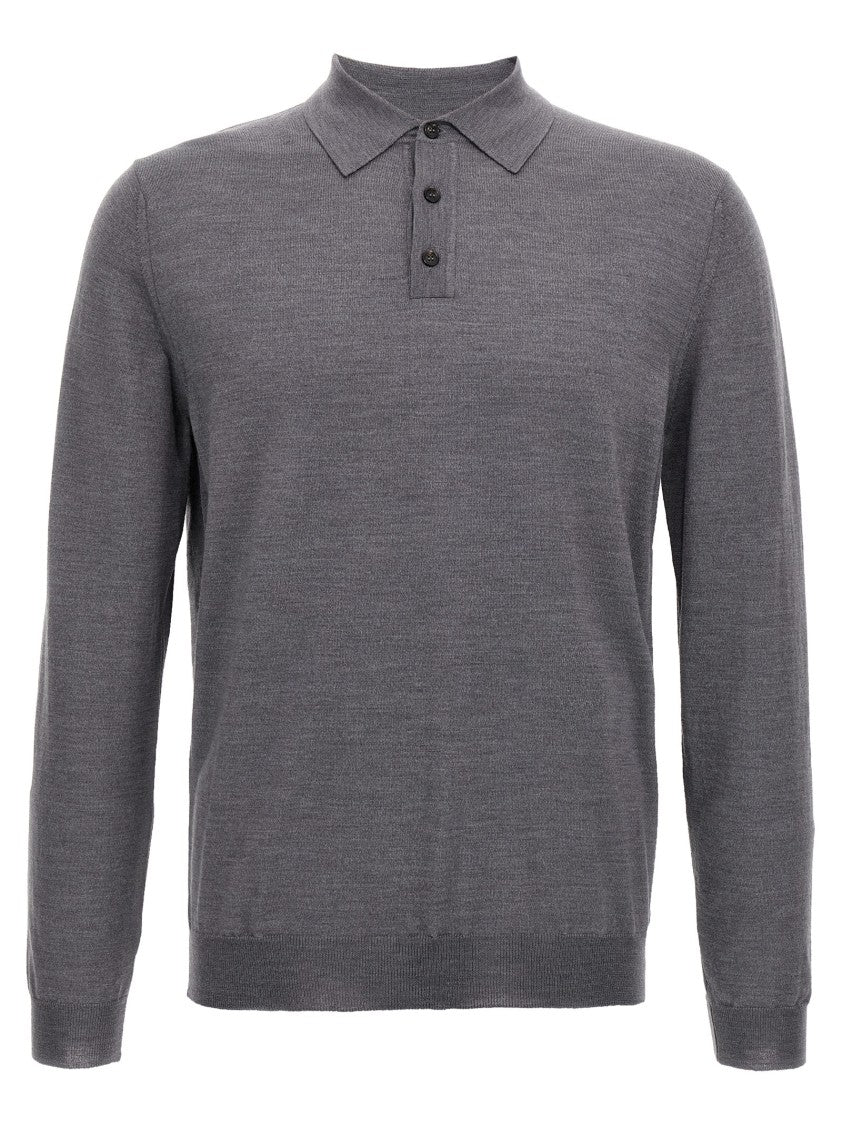 Zanone Virgin Wool Polo Shirt