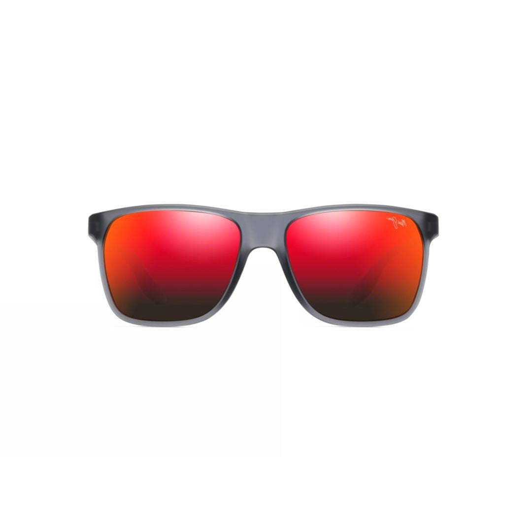 Maui Jim Pailolo Rectangular Frame Sunglasses With Mirrored Red Lenses