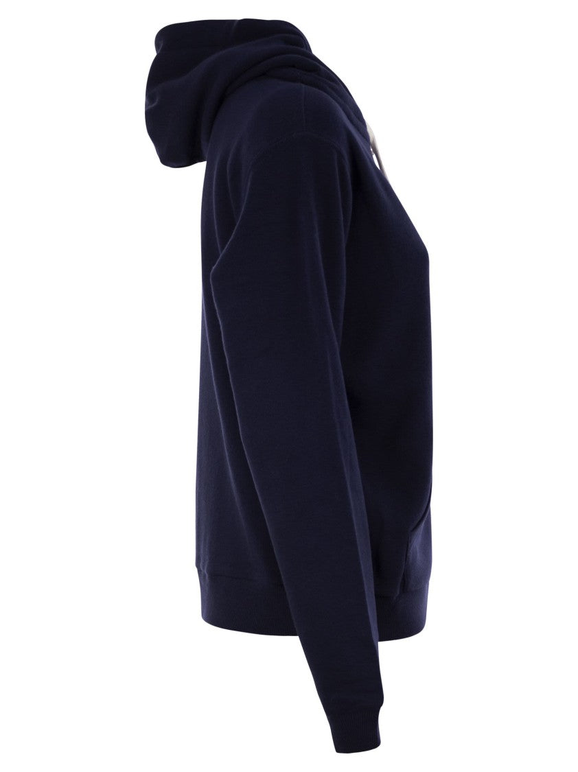 Polo Ralph Lauren Hooded Fleece Zip-Up Top With Embroidered Logo