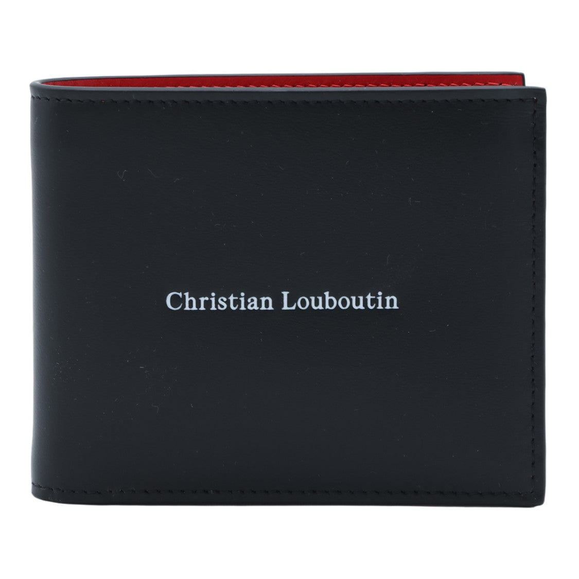Christian Louboutin Black/Red Bifold Leather Wallet