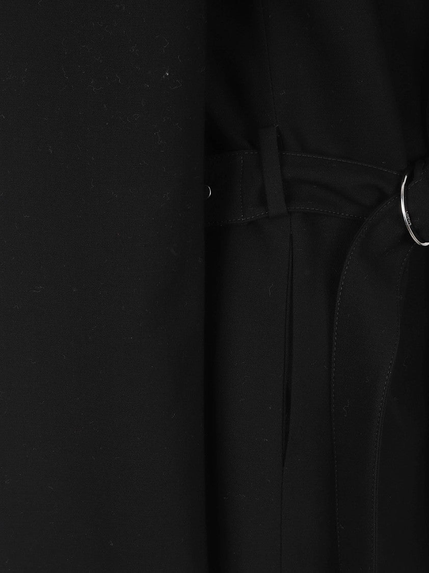 Loewe Fluid Wool Jacket With Wrap-Front Drape