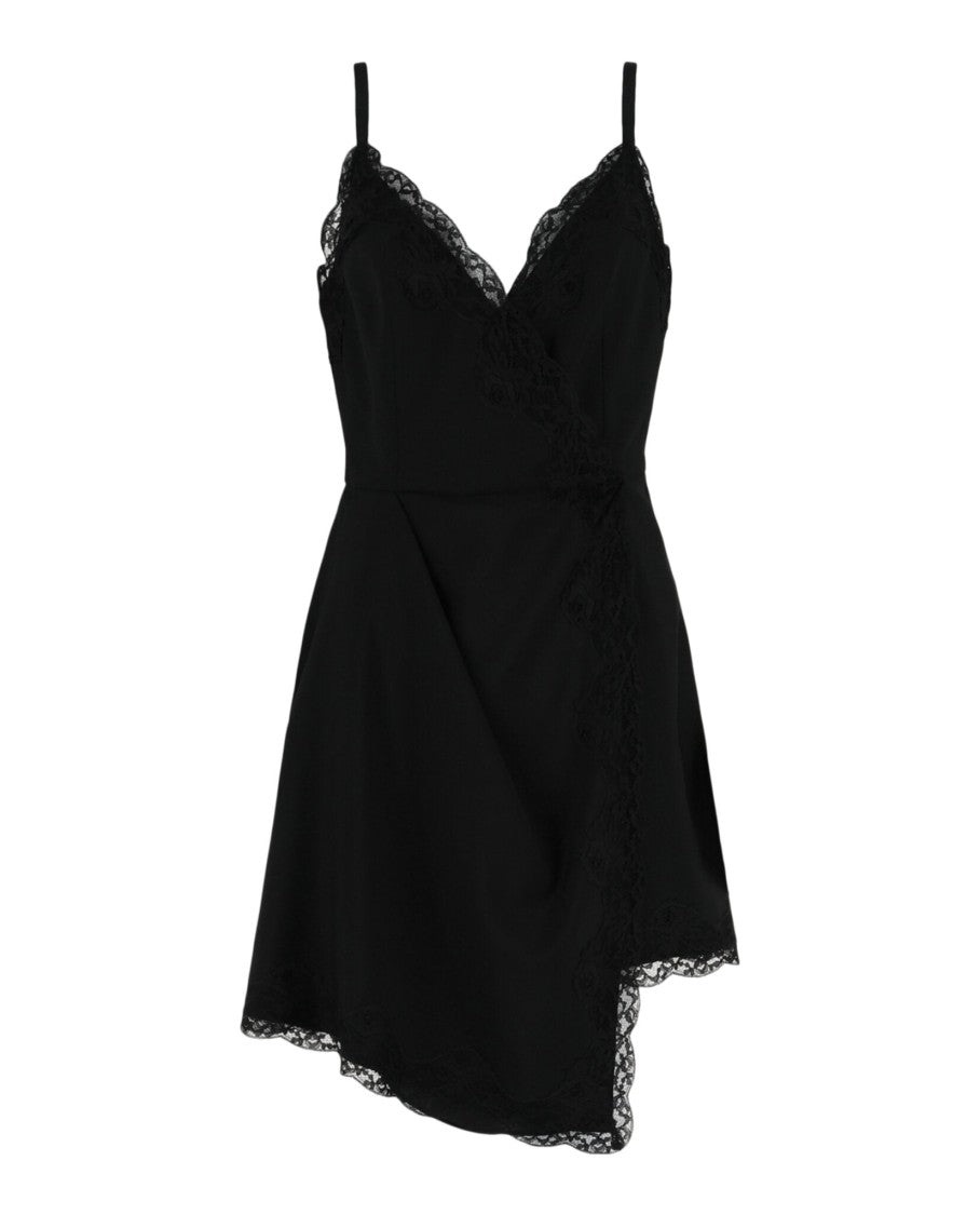 Alexander Mcqueen Lace-Trim Asymmetric Mini Dress