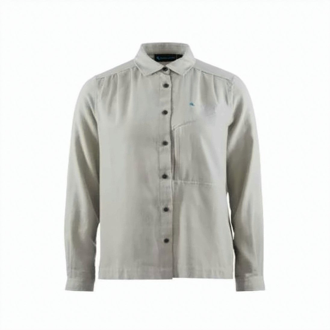 Klattermusen Classic Button-Down Shirt With Pointed Collar And Subtle Embroidery