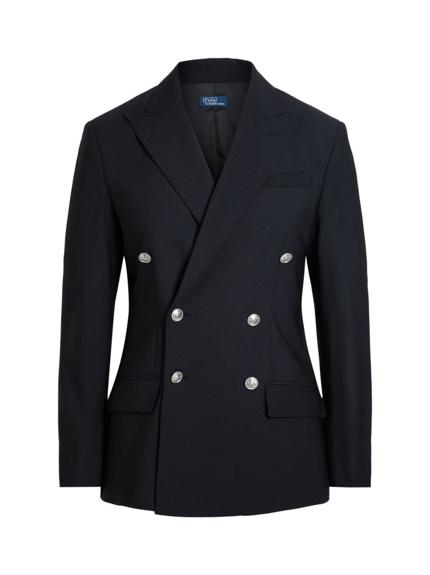 Polo Ralph Lauren Double-Breasted Blazer In Stretch Virgin Wool