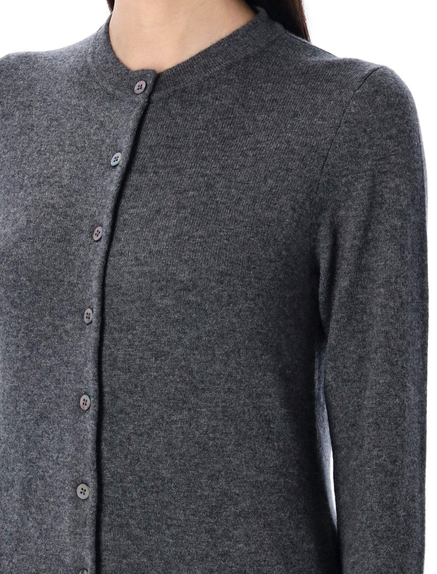 Rhea Slim Fit Grey Cashmere-Wool Cardigan