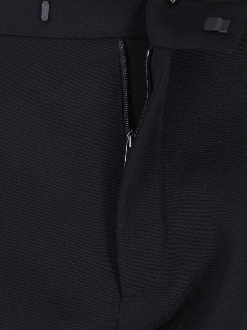 Saint Laurent Black Wool Tailored Shorts