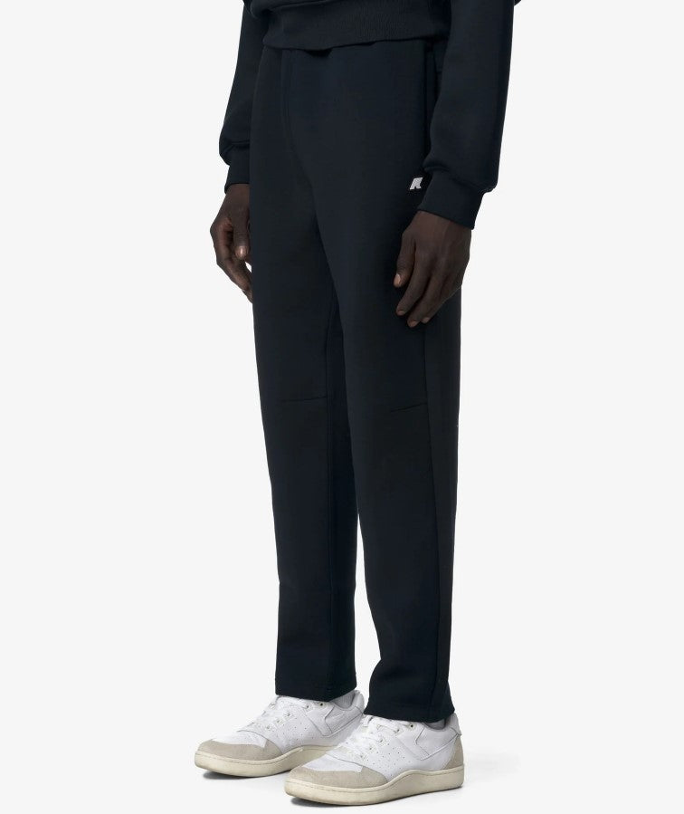 K-Way Relaxed-Fit Black Pants With Adjustable Drawstring