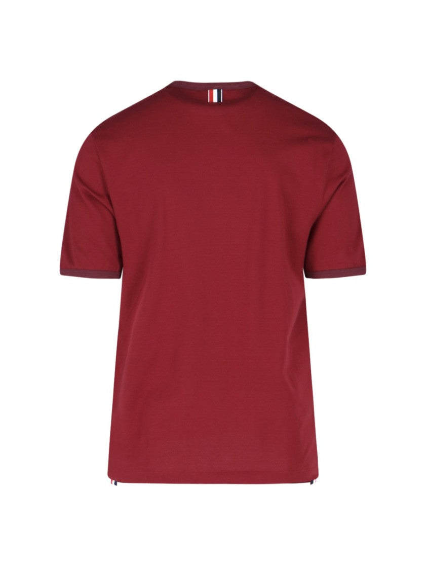 Thom Browne Ringer T-Shirt – Red
