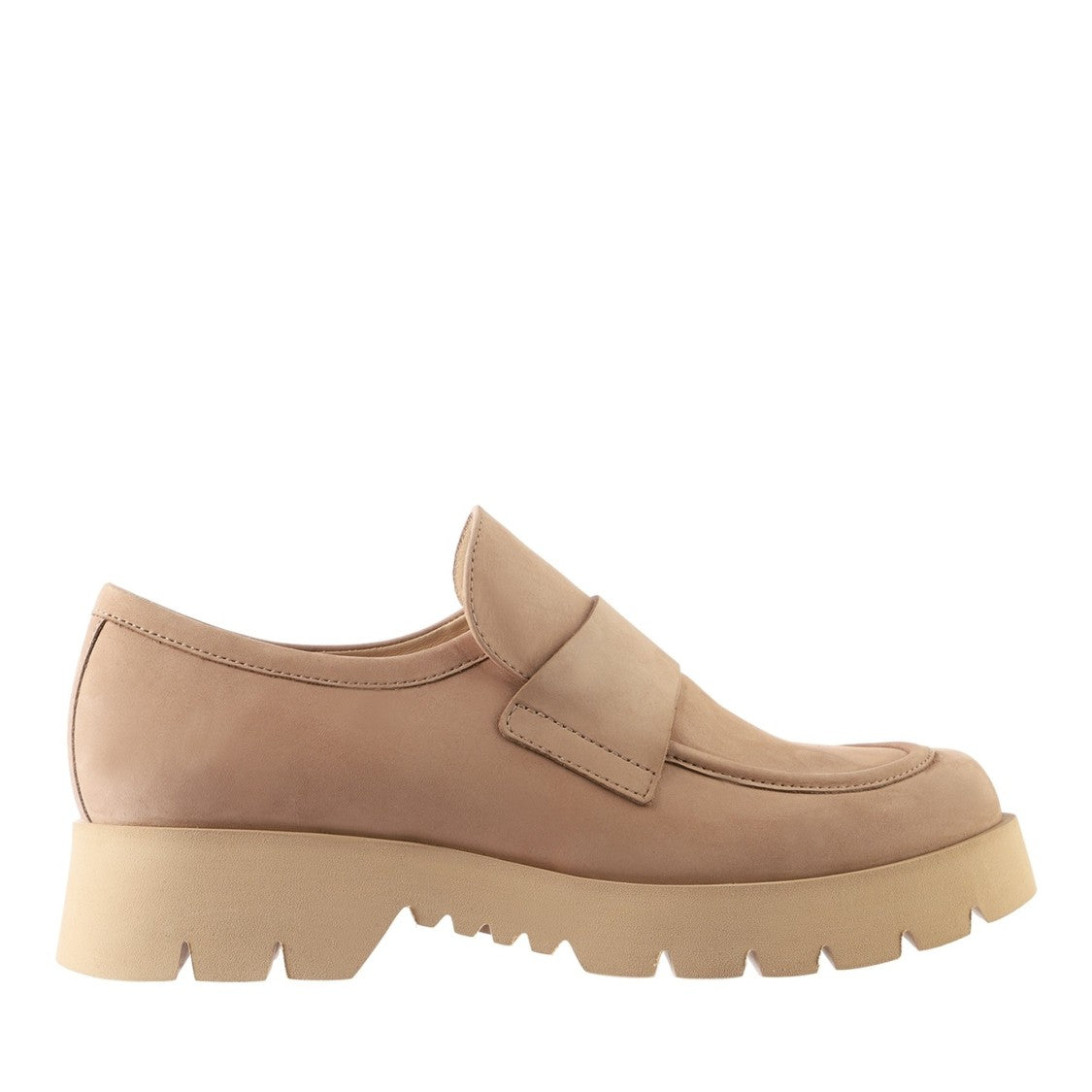 Högl Beige Finn Casual Penny Strap Nubuck Loafers