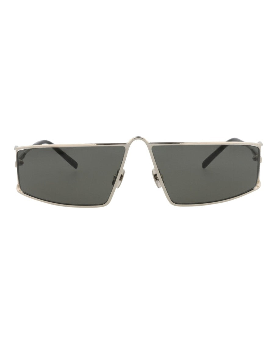 Saint Laurent Square-Frame Metal Sunglasses With Non-Polarized Lenses