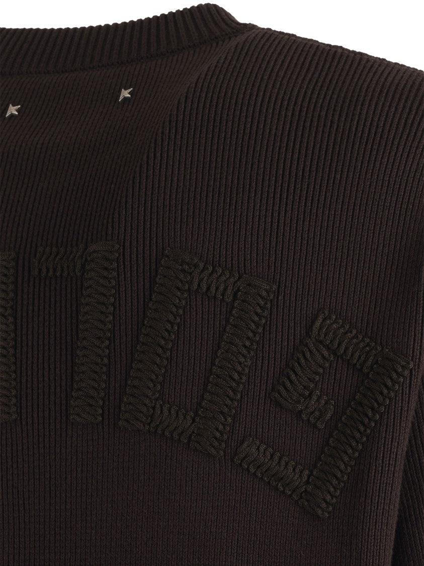 Golden Goose Regular Fit Organic Cotton Knit Sweater