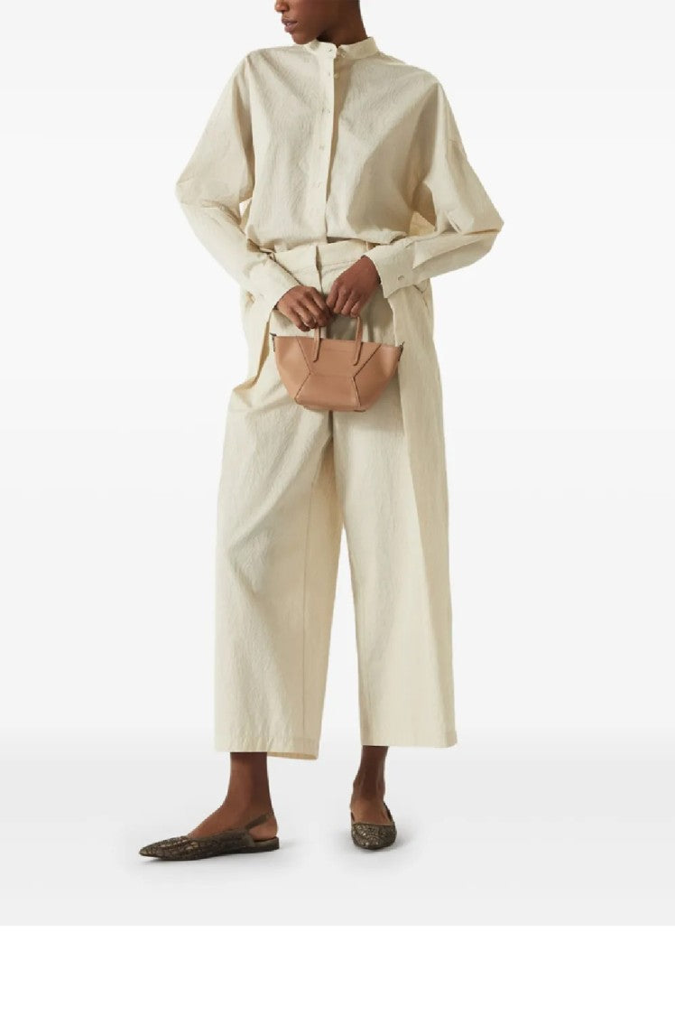 Brunello Cucinelli Wide-Leg Trousers With High Waist