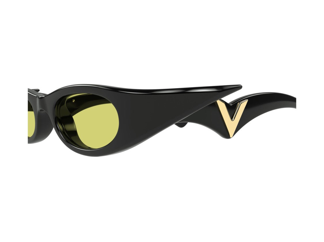 Valentino Gold Vg0045s Winged Cat-Eye Sunglasses