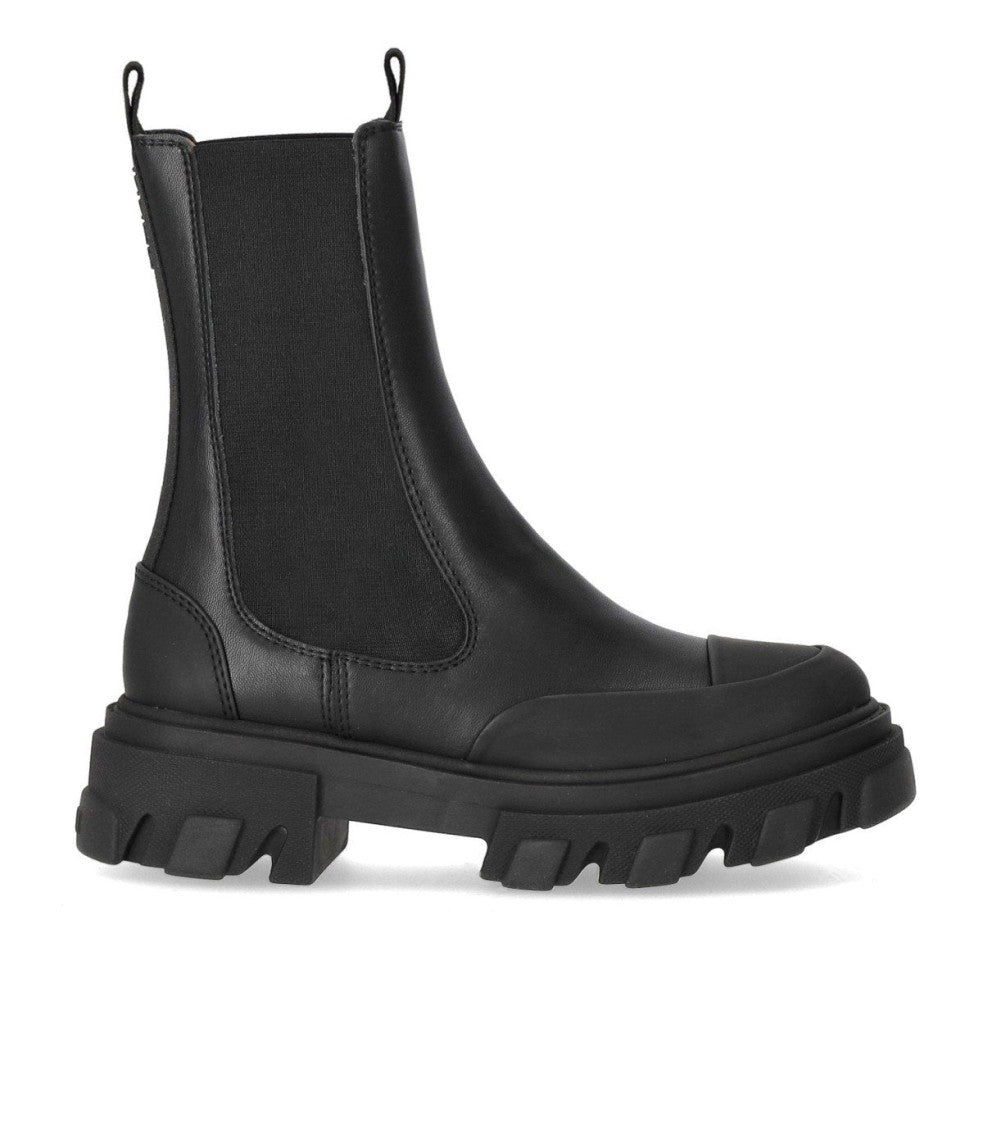 Ganni Black Mid Chelsea Boot