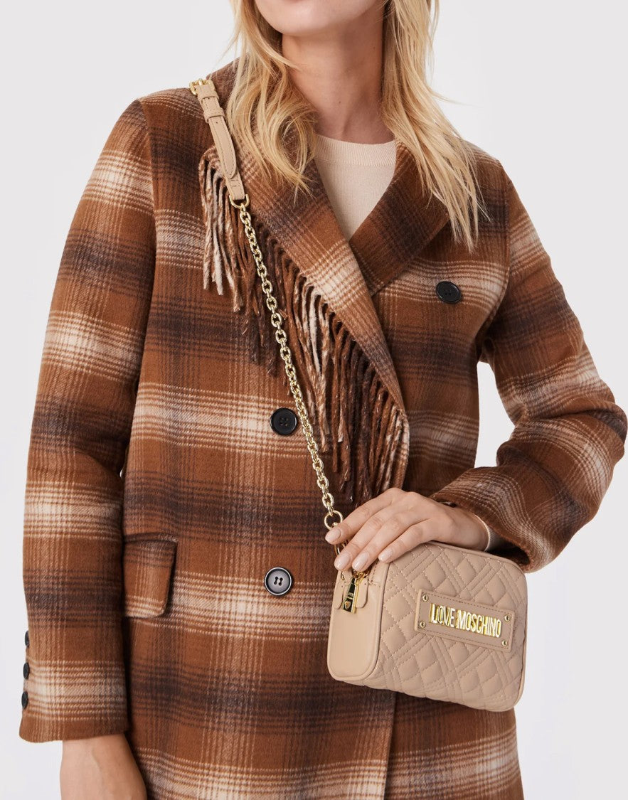 Moschino Quilted Logo Crossbody Camera Bag