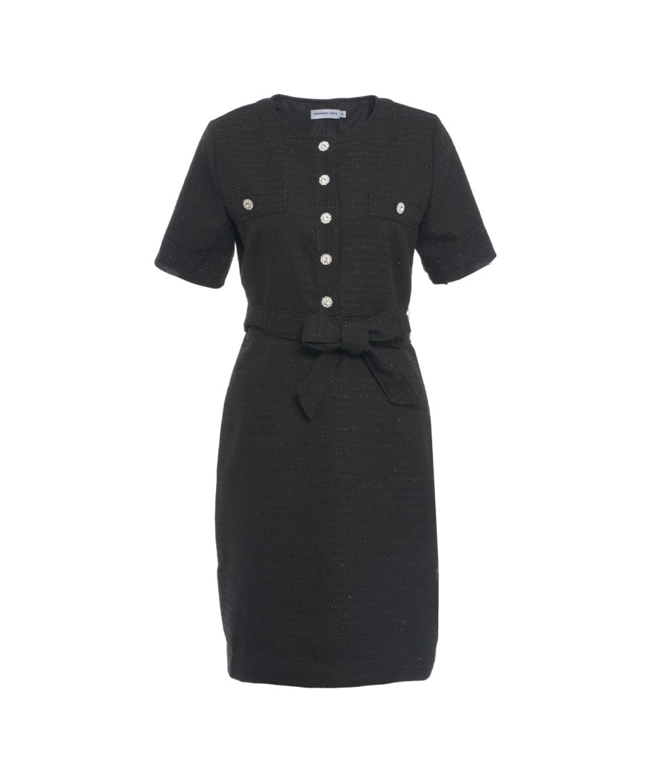 Veronica Virta Kate' Tweed Midi Dress