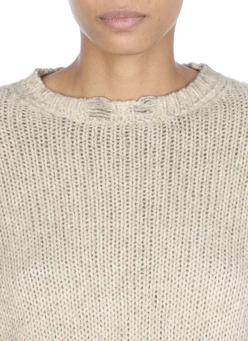 Avant Toi Beige Cashmere And Wool Sweater