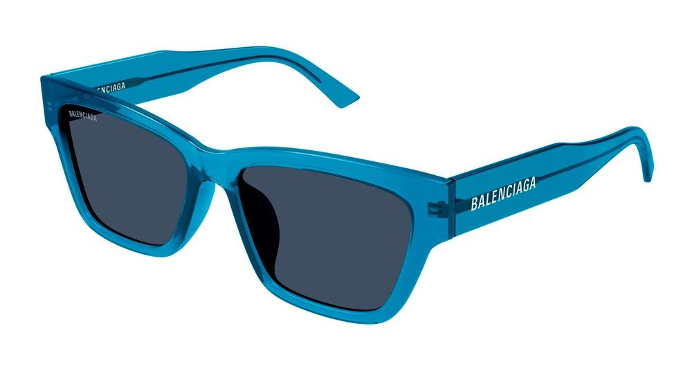 Balenciaga Blue Bb0307sa Acetate Oversized Square Frame Sunglasses