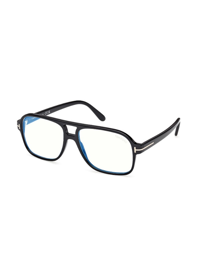 Tom Ford Rectangular Optical Frames With Metallic Detail