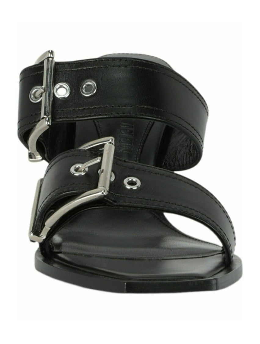 Alexander Mcqueen Double Buckle Punk Mules