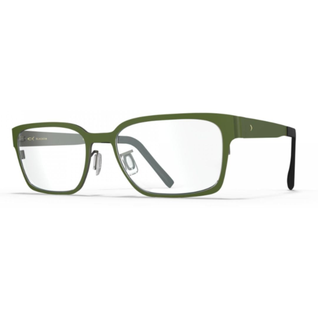 Blackfin Bf1059 Mayne Rectangular Beta Titanium Eyeglasses With Matte Olive Finish