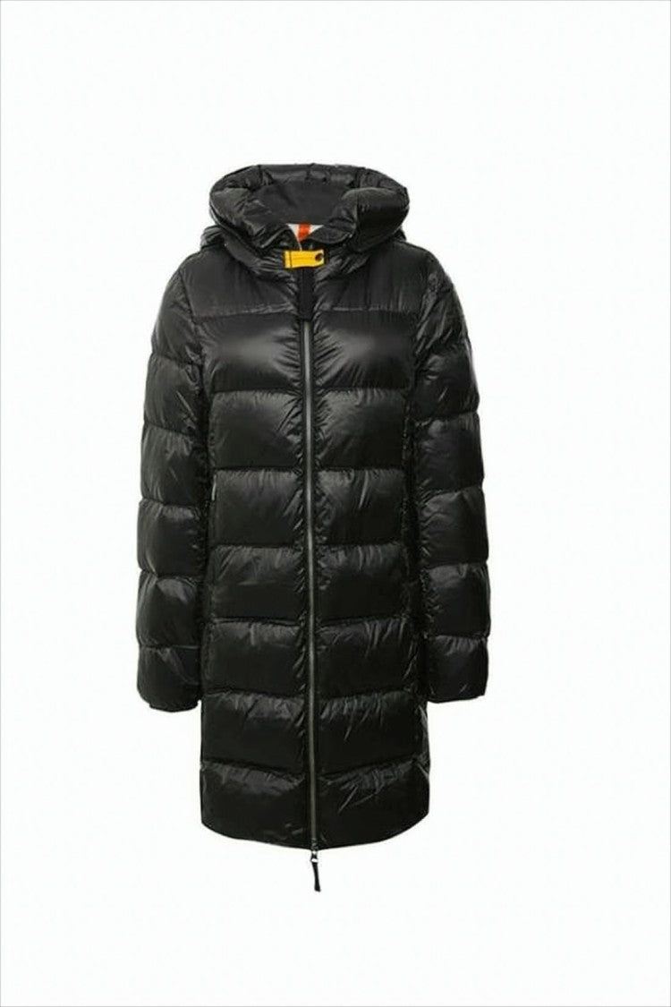 Parajumpers Glossy Quilted Down Coat With Hood And Front Zipper