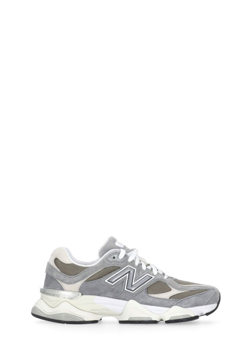 New Balance Grey Suede Leather And Fabric 9060 Sneakers