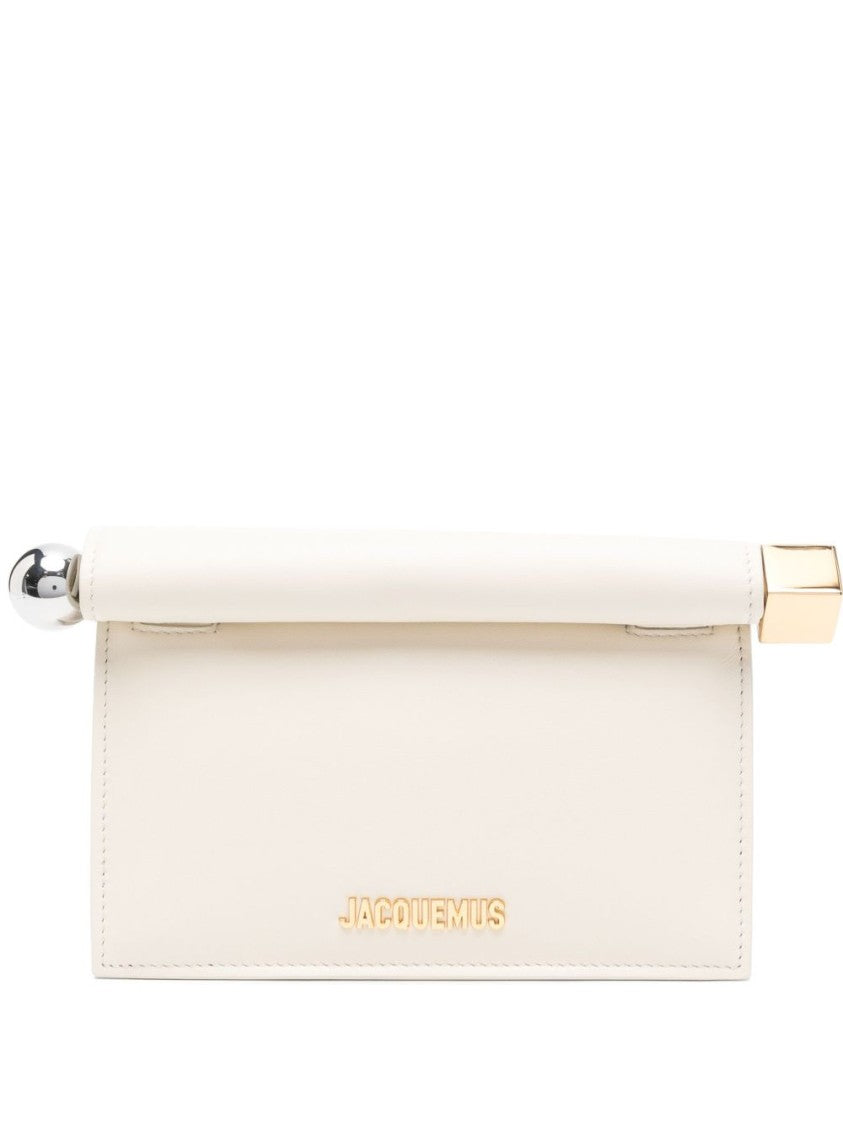 Jacquemus Rectangular Beige Clutch