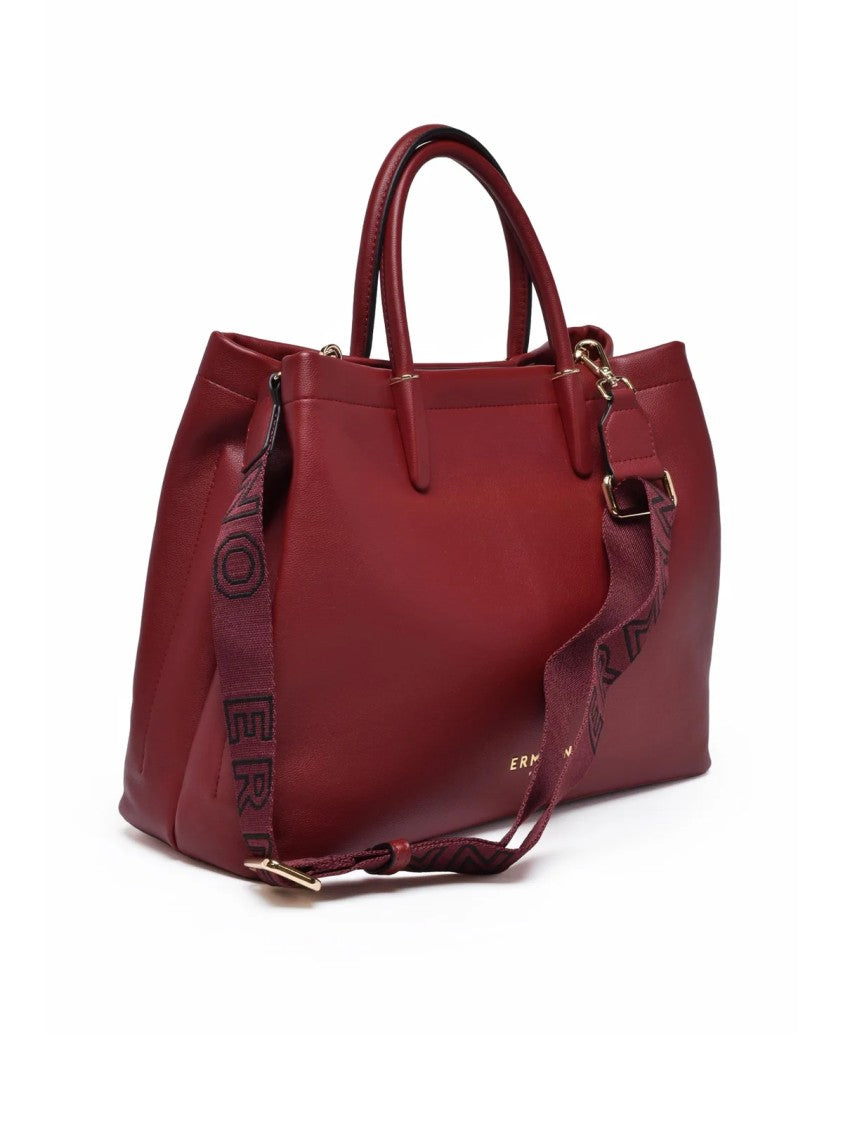 Ermanno Firenze Red Polyurethane Virginia Handbag