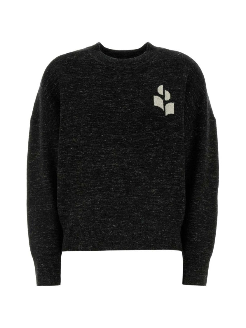 Isabel Marant Étoile Grey Relaxed Minimalist Textured Knit Sweater