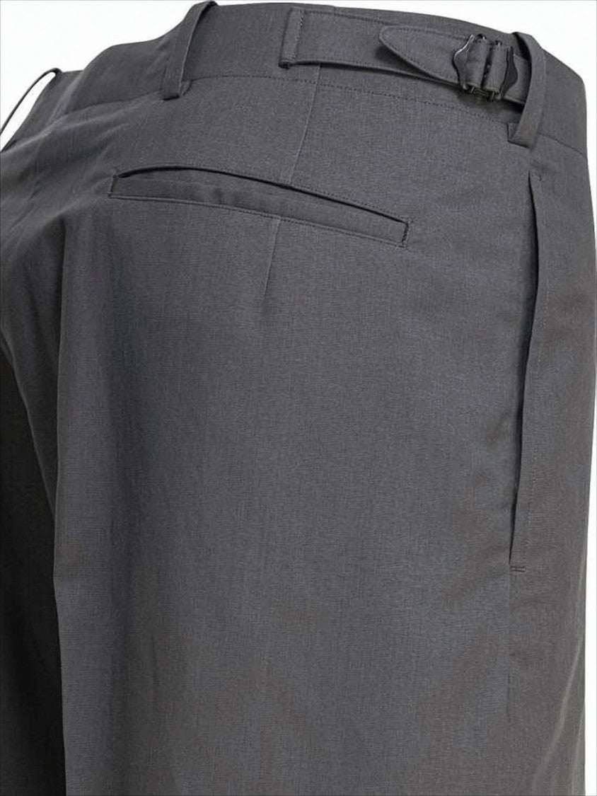 Kaptain Sunshine Tailored Straight-Leg Pants With Smooth Matte Finish