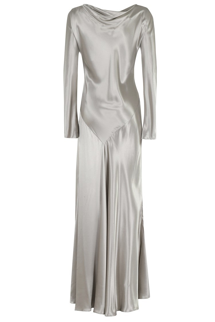 Alberta Ferretti Shiny Satin Dress