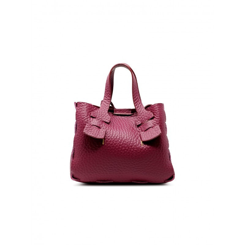 Elena Cardinali Bordeaux Leather Handbag