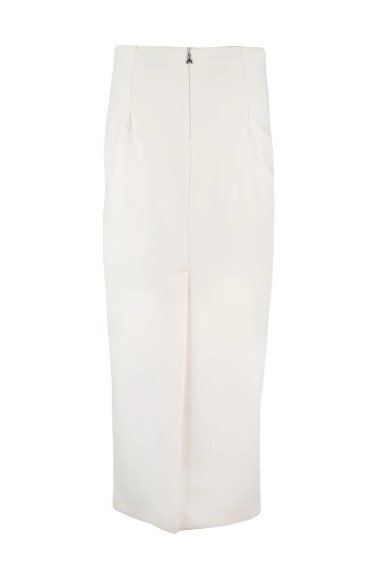 Patrizia Pepe White Pencil Midi Skirt