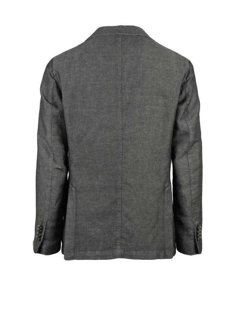 L.B.M. 1911 Grey Linen Cotton Blazer Jacket