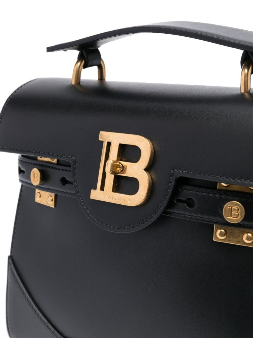 Balmain Black Calf Leather Bag