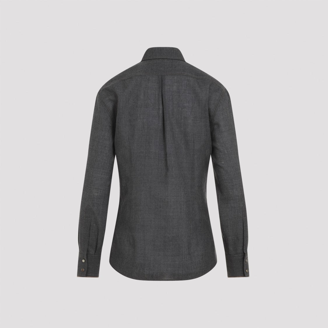 Brunello Cucinelli Dark Grey Virgin Wool Shirt