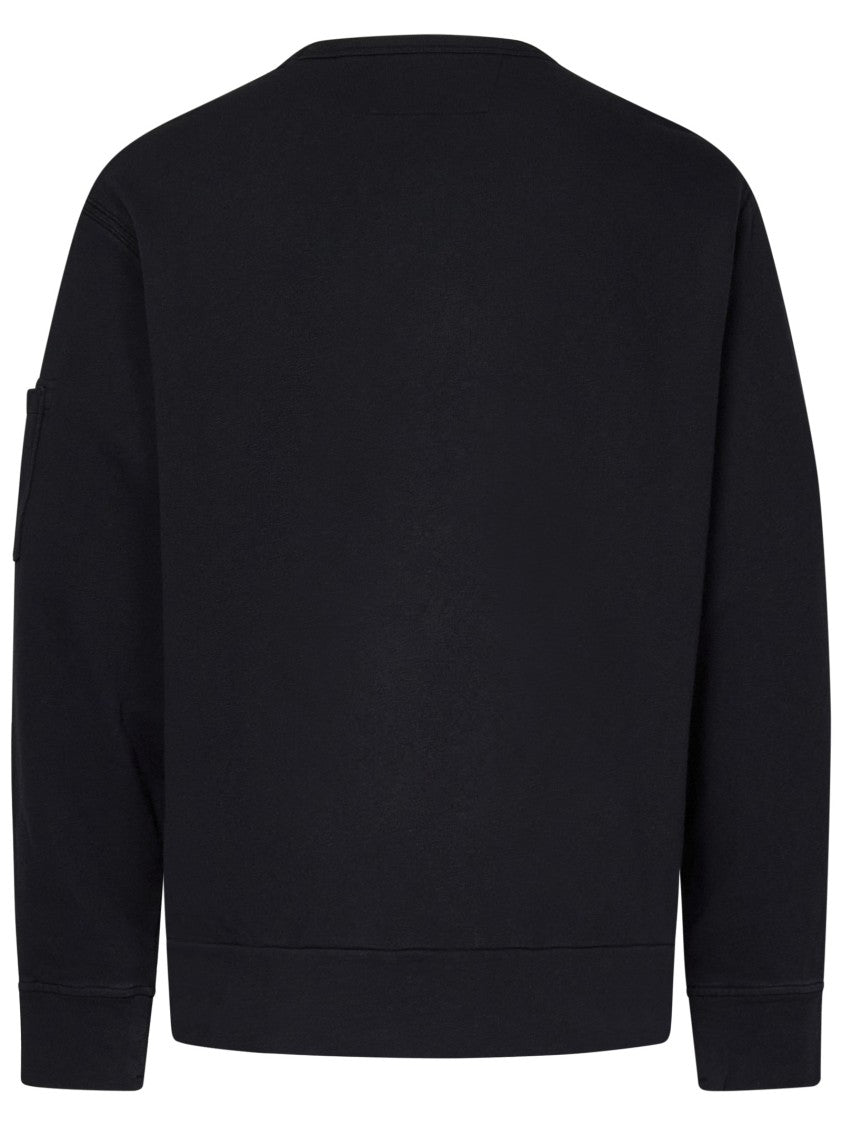 C.P. Company Midnight Blue Crewneck Sweatshirt With Lens Detail