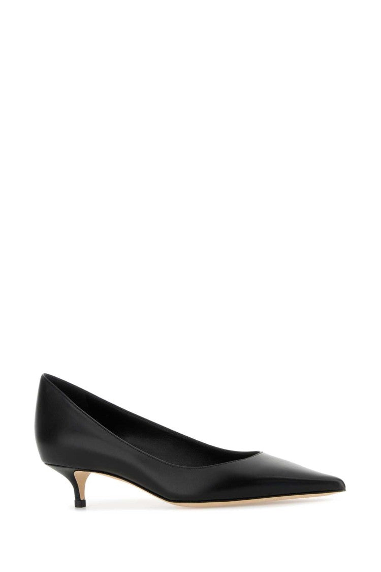 Jimmy Choo Black Leather Amelia Pumps