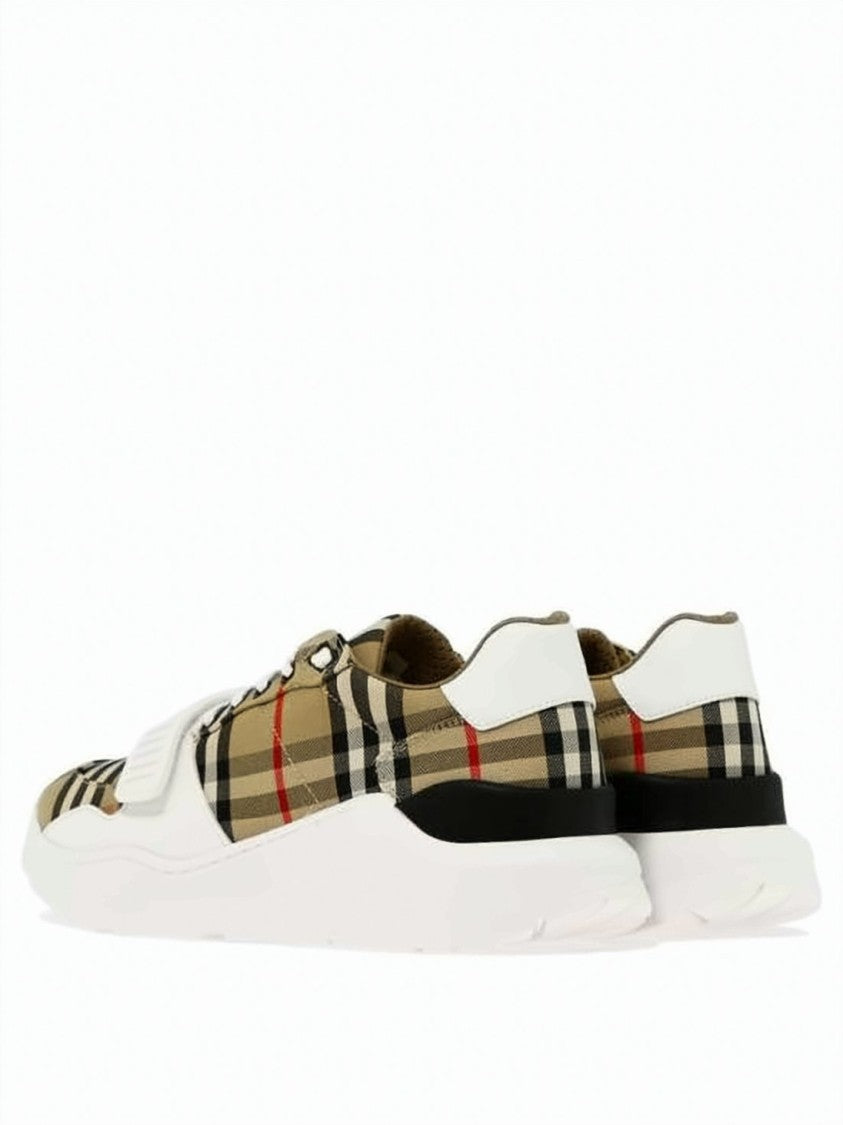 Burberry Classic Check-Pattern Sneakers With Chunky Rubber Sole