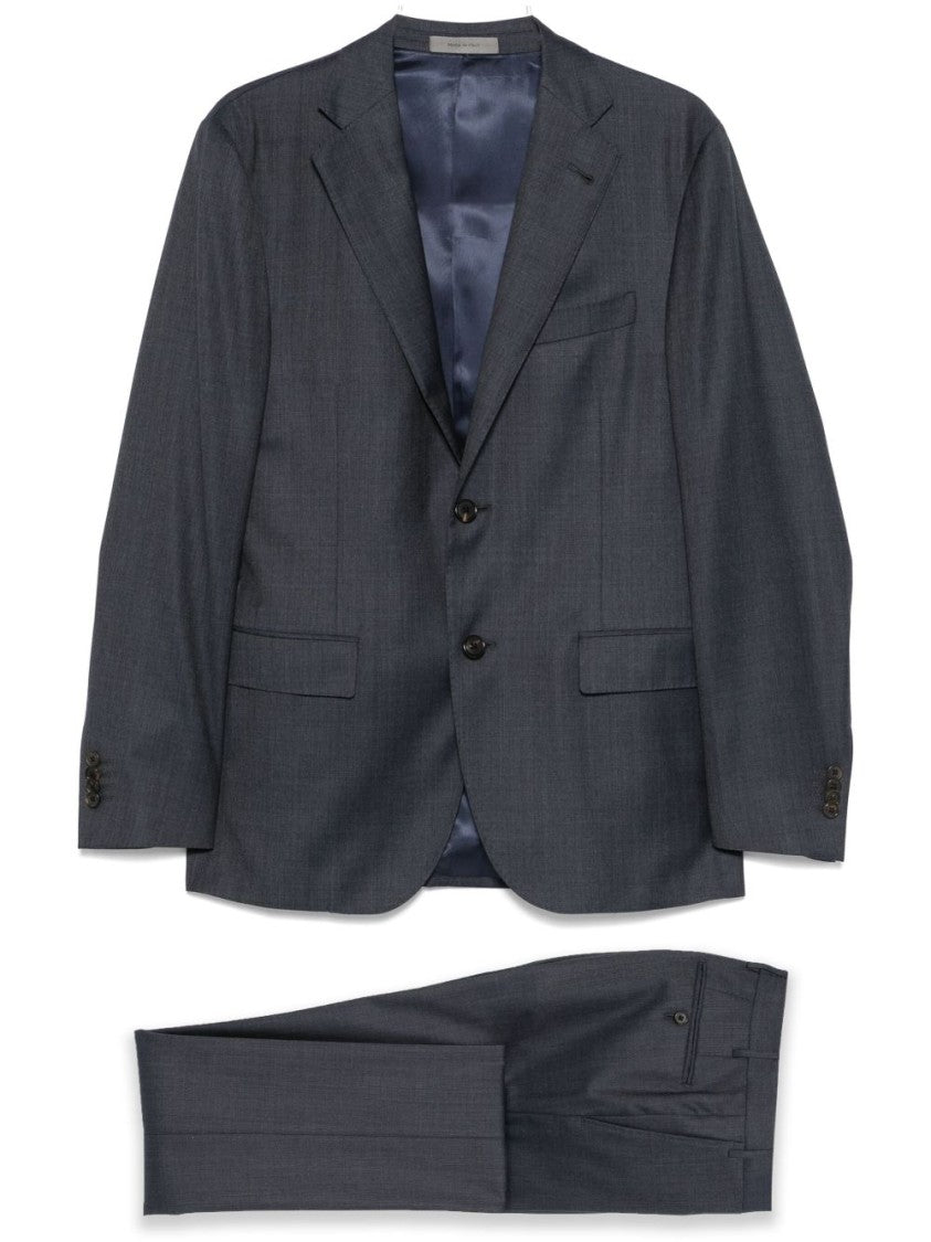 Corneliani Refined Black Suit With Tailored Fit