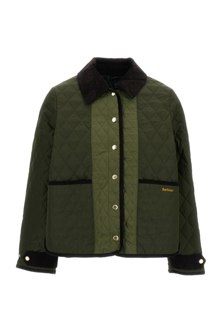 Barbour Green Ainsdale Patchwork Quilted Jacket