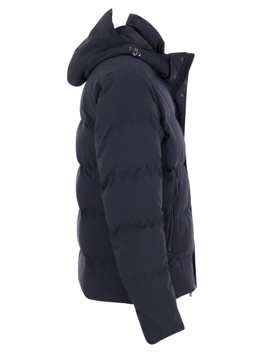 Paul & Shark Puffer Jacket With High Collar
