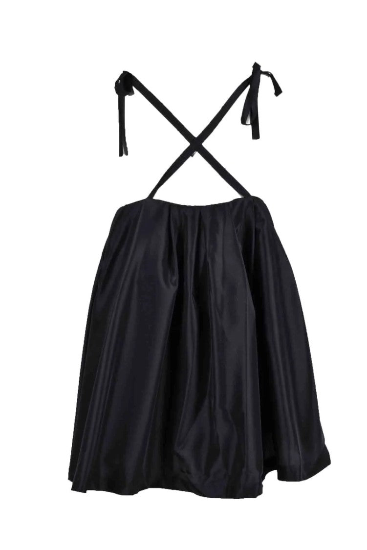 Feminista Black Tulle Polyester Mini Dress
