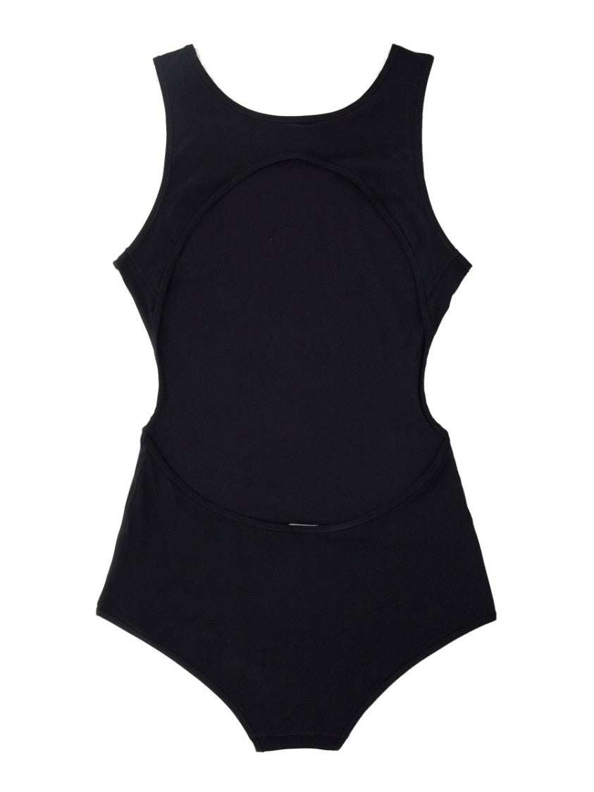 Jil Sander Black Polyamide Cut-Out Back Swimsuit