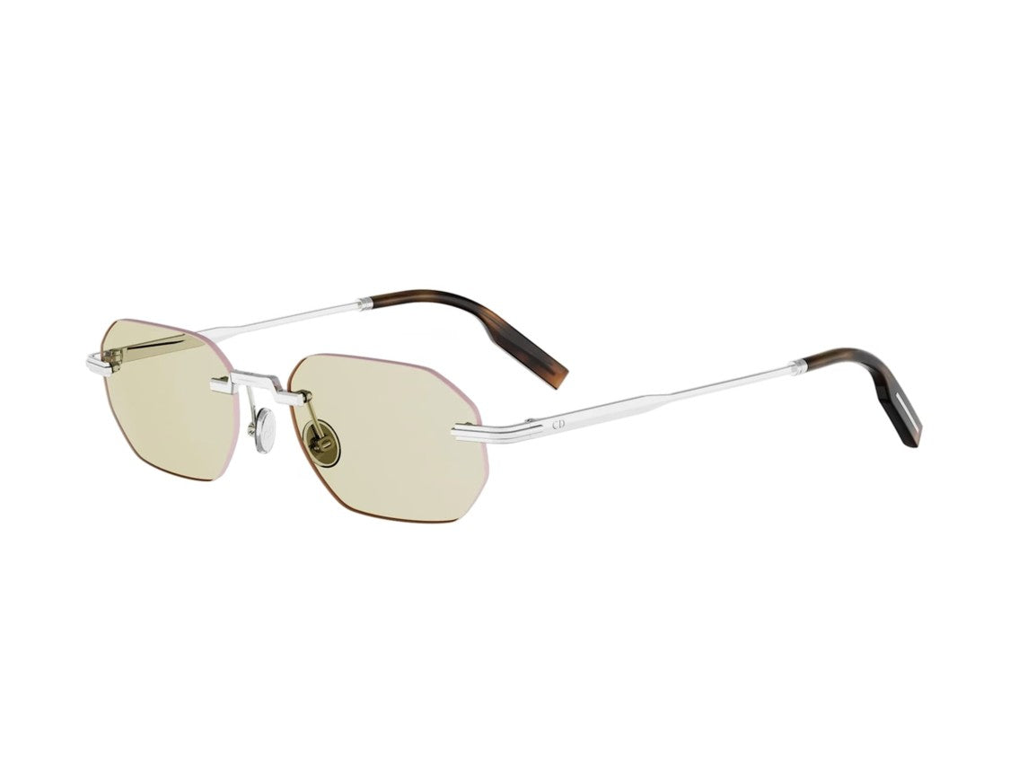 Dior Yellow Dm40197u Tinted Rimless Sunglasses