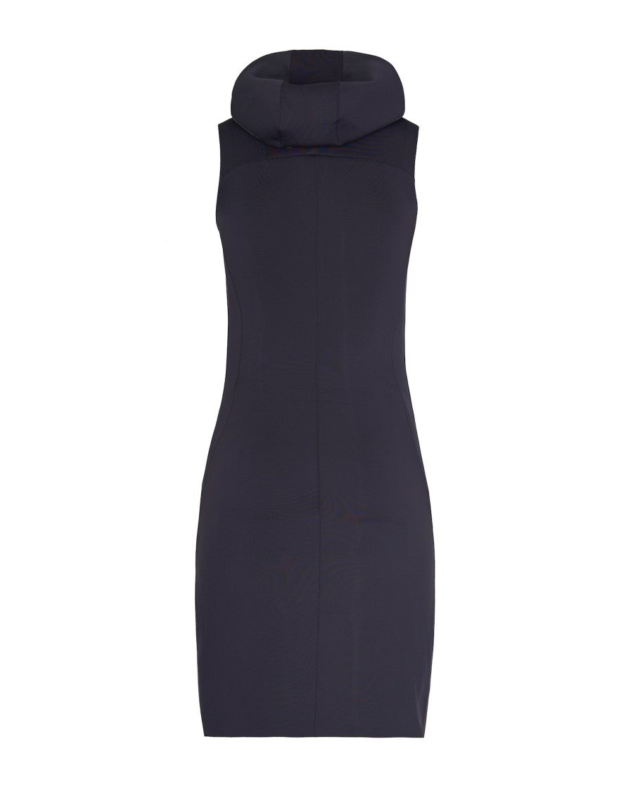 K-Way R&D Scuba Fabric Mini Dress With Hood