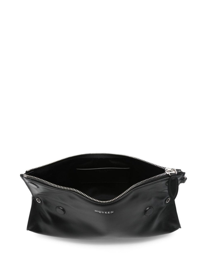 Alexander Mcqueen Black Calfskin Leather Bag