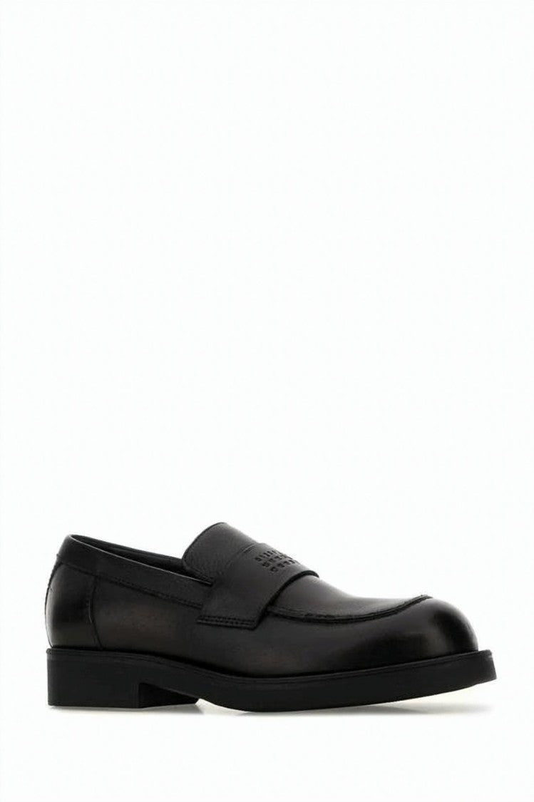 Mm6 By Maison Margiela Polished Calf Leather Loafers